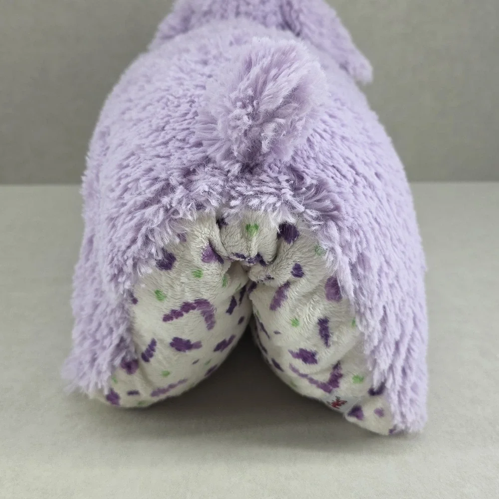 Pillow Pets Purple Plush Stuffed Animal Cow Night Time Sleeping Kids Child